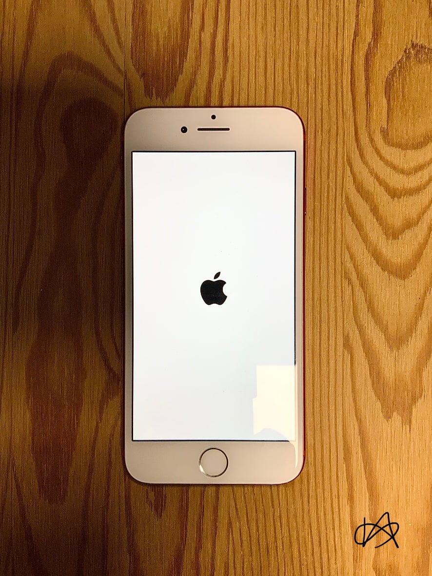 Apple iPhone 7 RED 故障開機畫面